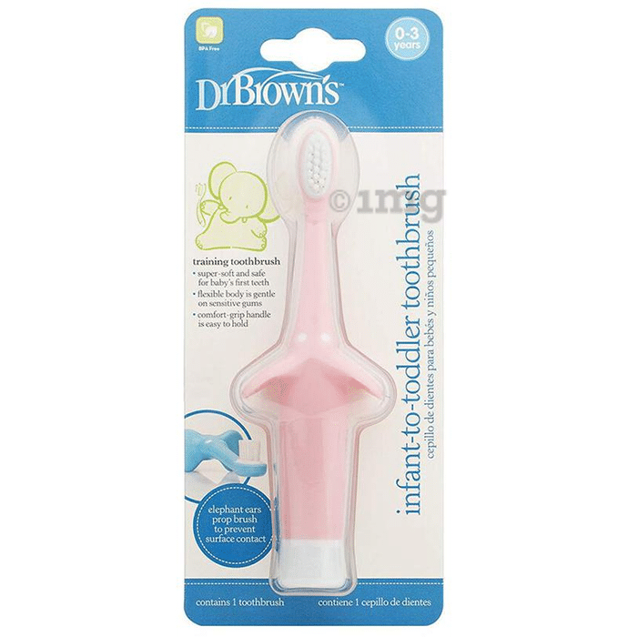Dr Brown's  Infant-to-Toddler Toothbrush Pink