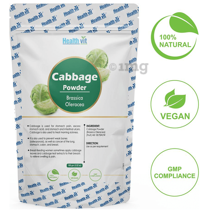 HealthVit Natural Cabbage (Brassica Oleracea) Powder
