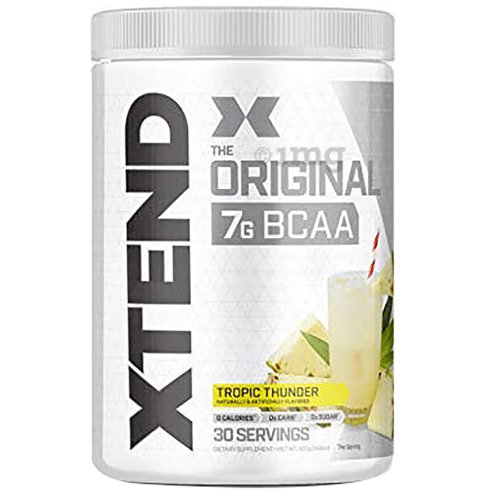 Scivation Xtend BCAA Powder with Electrolytes| For Muscle Growth & Recovery | Flavour Tropic Thunder