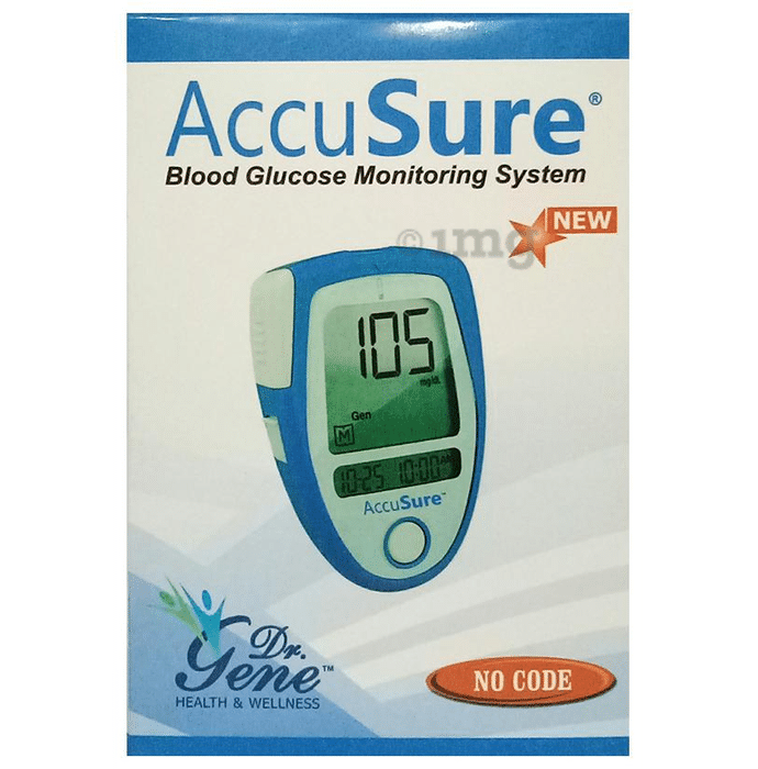 Dr. Gene AccuSure 3rd Generation Blood Glucose Monitoring System with 25 Strip Free
