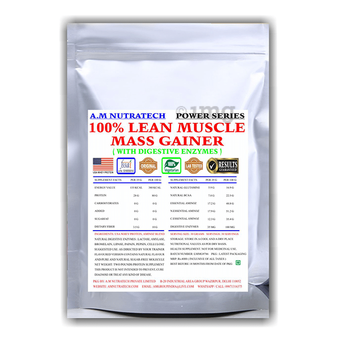 A.M Nutratech Power Series 100% Lean Muscle Mass Gainer