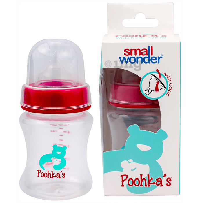 Small Wonder Poohka's Wide Mouth Feeding Bottle Red