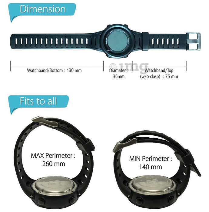 Health Sense PD 102 Smart 3D Pedometer Watch Buy box of 1.0 Unit