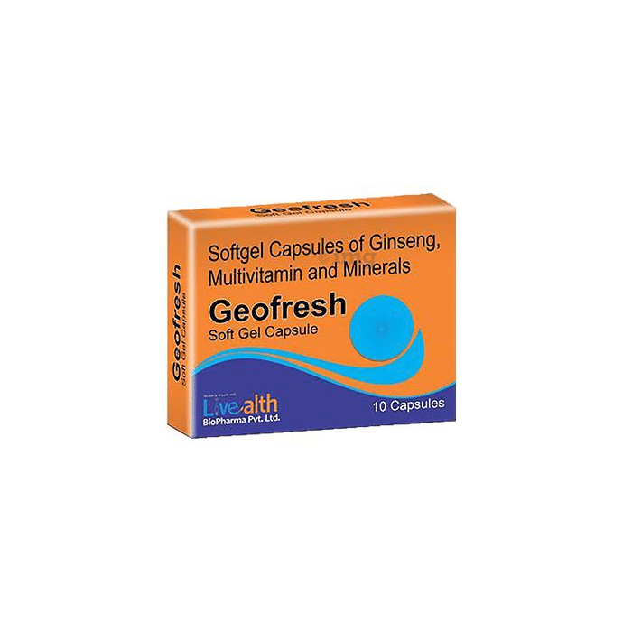 Geofresh Ginseng, Multivitamin & Minerals Soft Gel Capsule