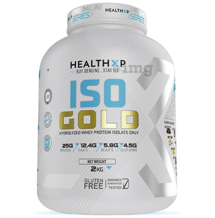 HealthXP Iso Gold Whey Protein Isolate Chocolate Fudge