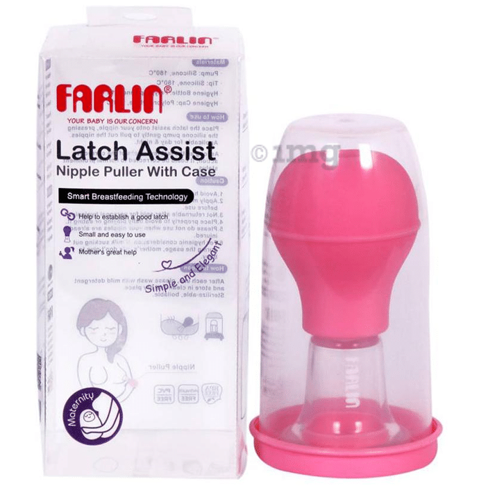 Farlin Latch Assist Nipple Puller With Case Pink