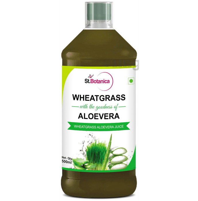 St.Botanica Wheatgrass with Aloevera Juice