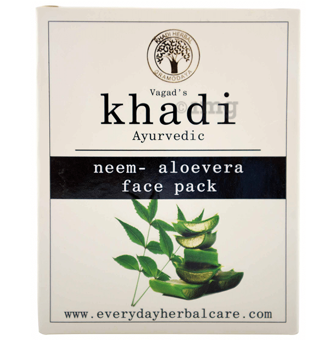 Vagad's Khadi Neem with Aloevera Face Pack Powder