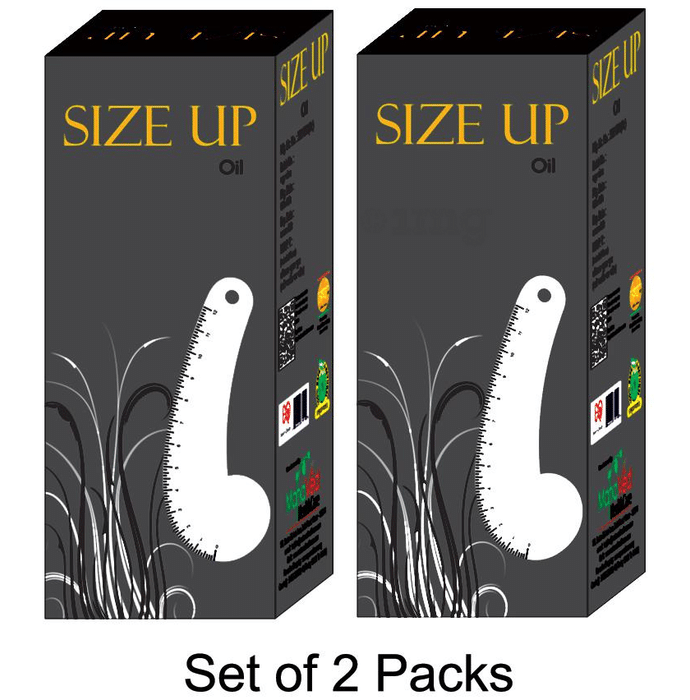 MahaVed Size Up Oil Pack of 2