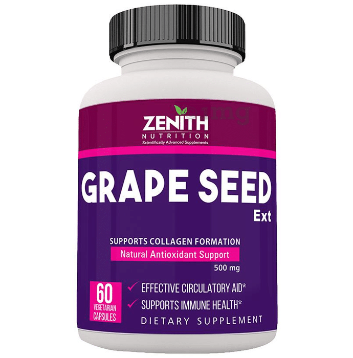 Zenith Nutrition Grape Seed Extract  500mg  Capsule