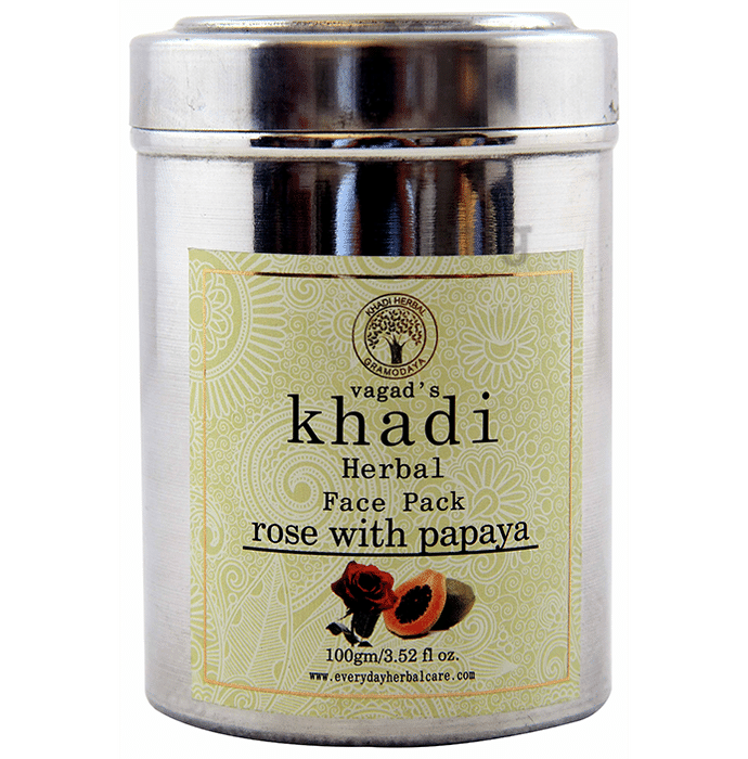 Vagad's Khadi Herbal Rose with Papaya Face Pack