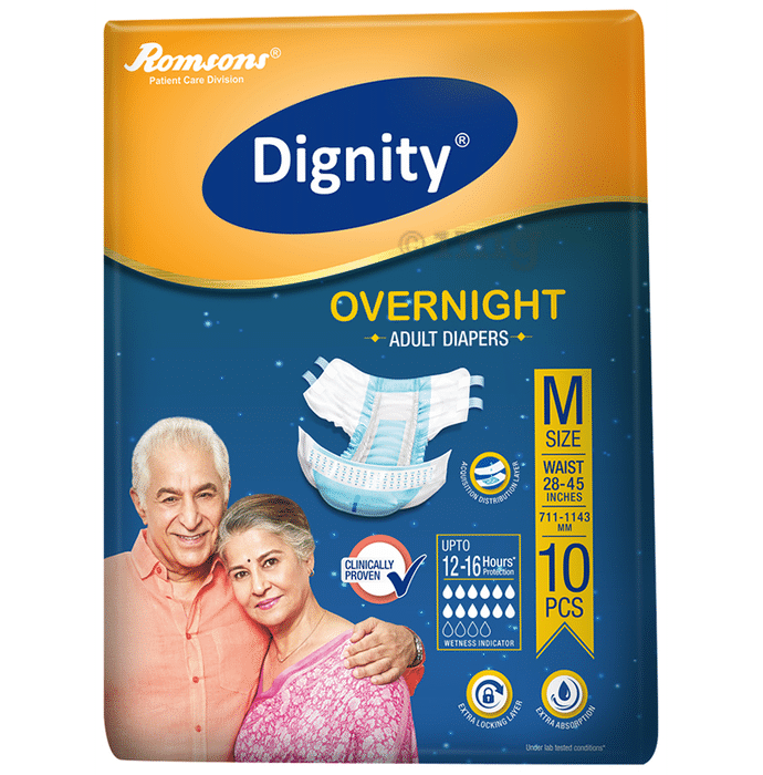 Dignity Overnight Adult Unisex Diaper | Size Medium