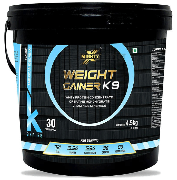 MightyX Weight Gainer K9 Powder American Ice Cream