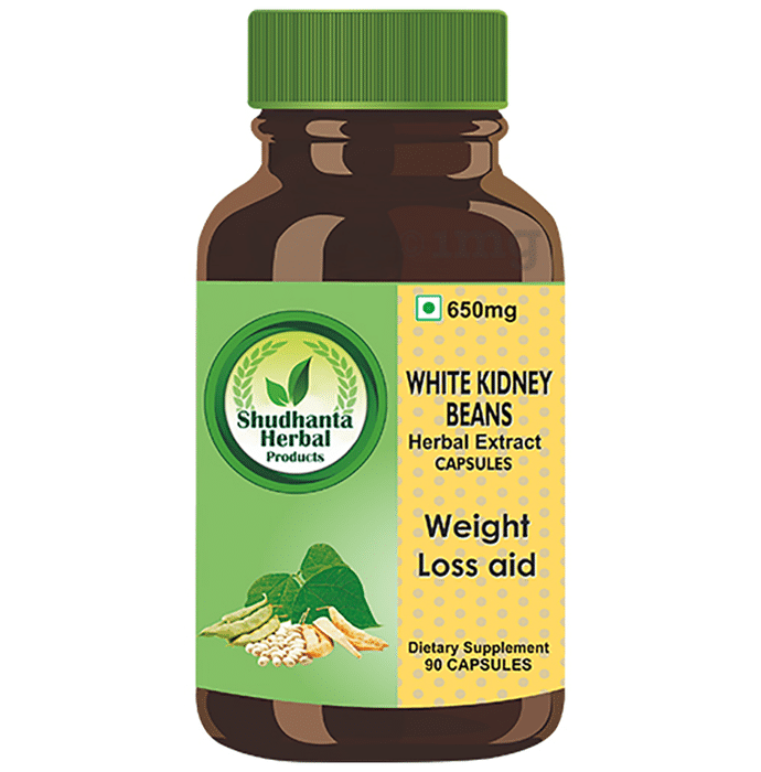 Shudhanta Herbal White Kidney Beans 650mg Capsule