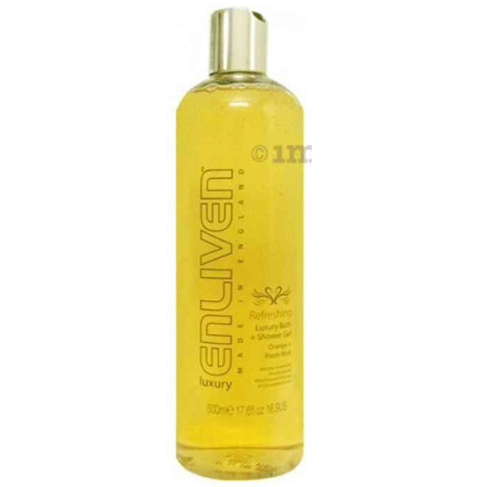 Enliven Luxury Bath and Shower Gel Refreshing Orange and Fresh Mint
