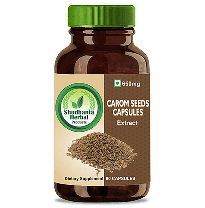 Shudhanta Herbal Carom Seeds 650mg Capsule