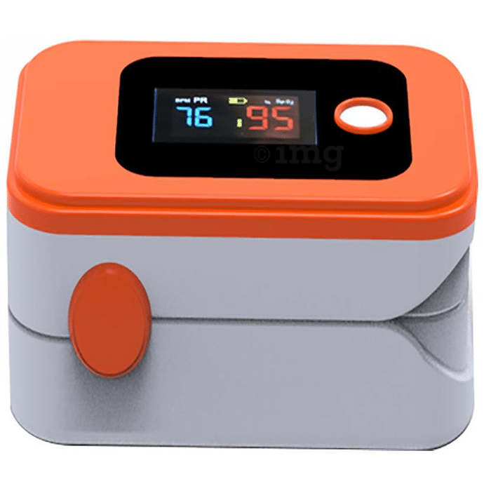 Oxygize Orange Pulse Oximeter with Bluetooth