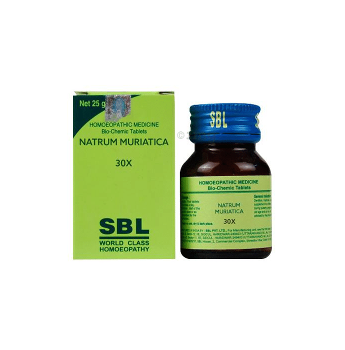 SBL Natrum Muriaticum Biochemic Tablet 30X