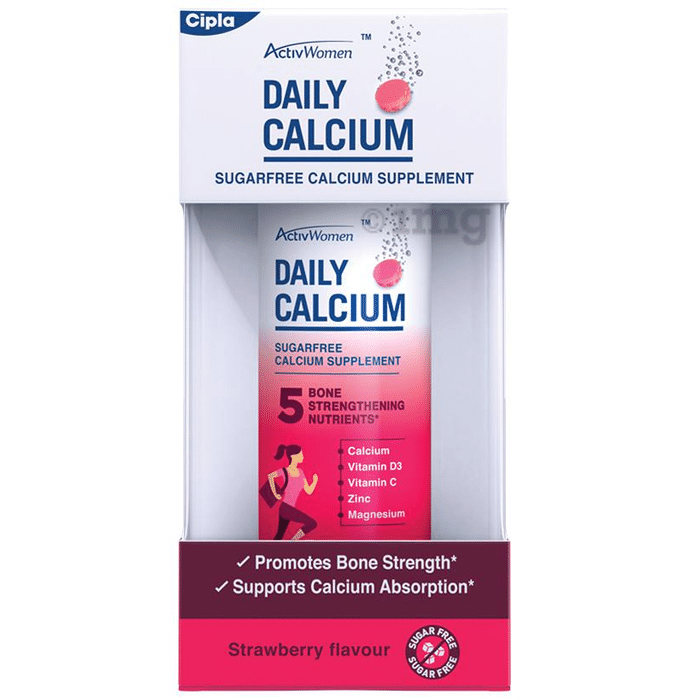 ActivWomen Daily Calcium Supplement Strawberry Sugar Free