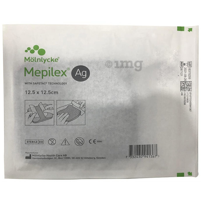 Mepilex Ag Dressing 12.5cm x 12.5cm