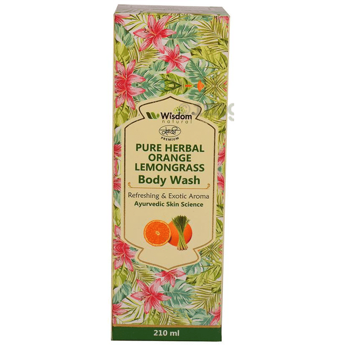 Wisdom Natural Pure Herbal Body Wash Orange Lemongrass