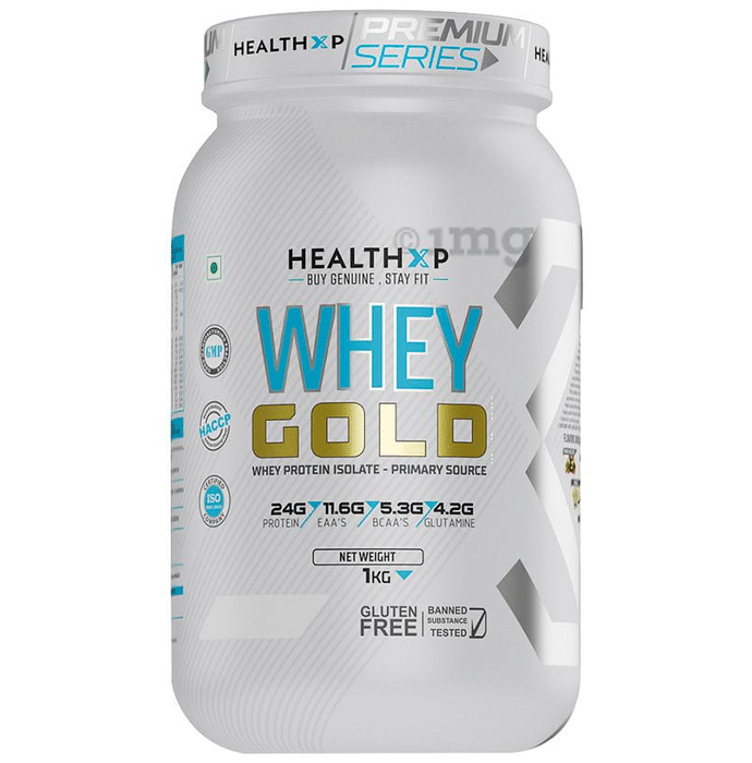 HealthXP Whey Gold Whey Protein Isolate Powder Vanilla