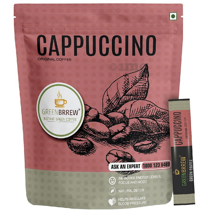 Green Brrew Cappuccino Instant Green Coffee (1.5gm Each)
