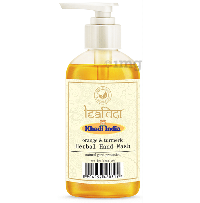 Khadi Leafveda Orange & Turmeric Herbal Hand Wash