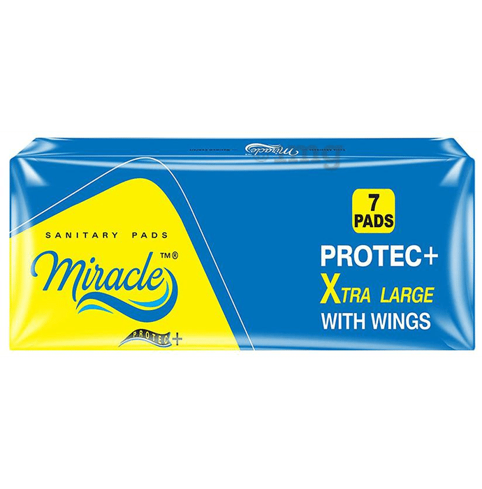 Miracle Protec+ Sanitary Pads with Wings XL