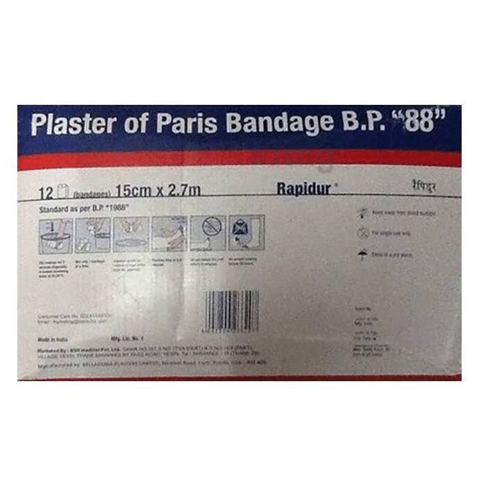 Rapidur Plaster of Paris Cast Bandage B.P. 15cm x 2.7m