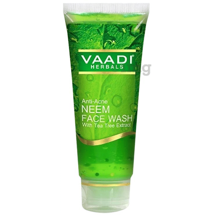 Vaadi Herbals Value Pack of Anti-Acne Neem Face Wash with Tea Tree Extract