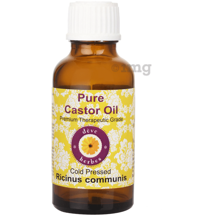 Deve Herbes Pure Castor/Ricinus Communis Cold Pressed Oil