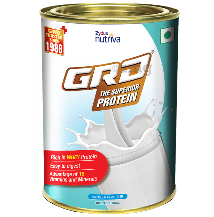 GRD Whey Protein with Vitamins & Minerals | Flavour Vanilla Powder