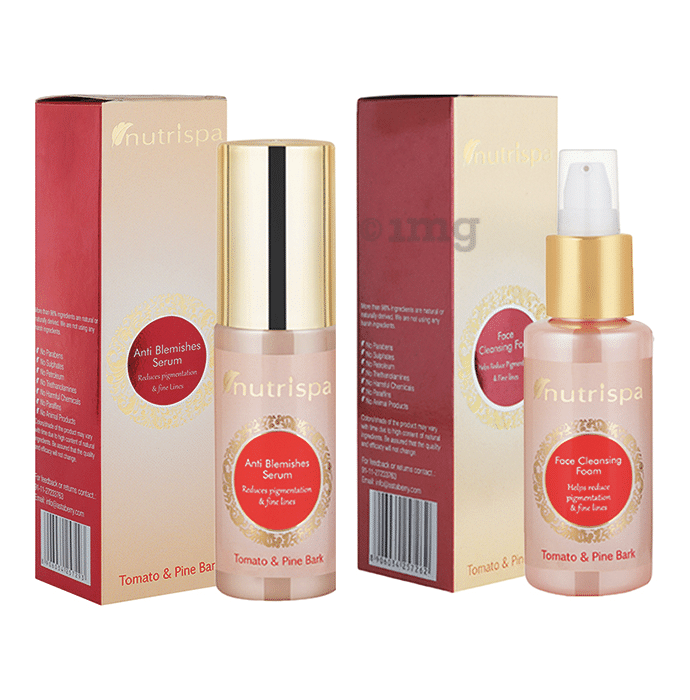 Nutrispa Combo Pack of Anti Blemishes Serum and Face Cleansing Foam