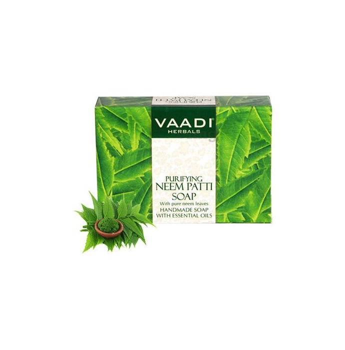Vaadi Herbals Value Pack of 3 Neem Patti Soap (75gm Each)