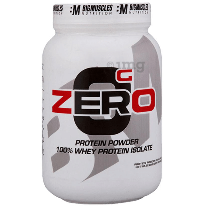 Big  Muscles Zero Protein Powder 100% Whey Isolate Rich Chocolate