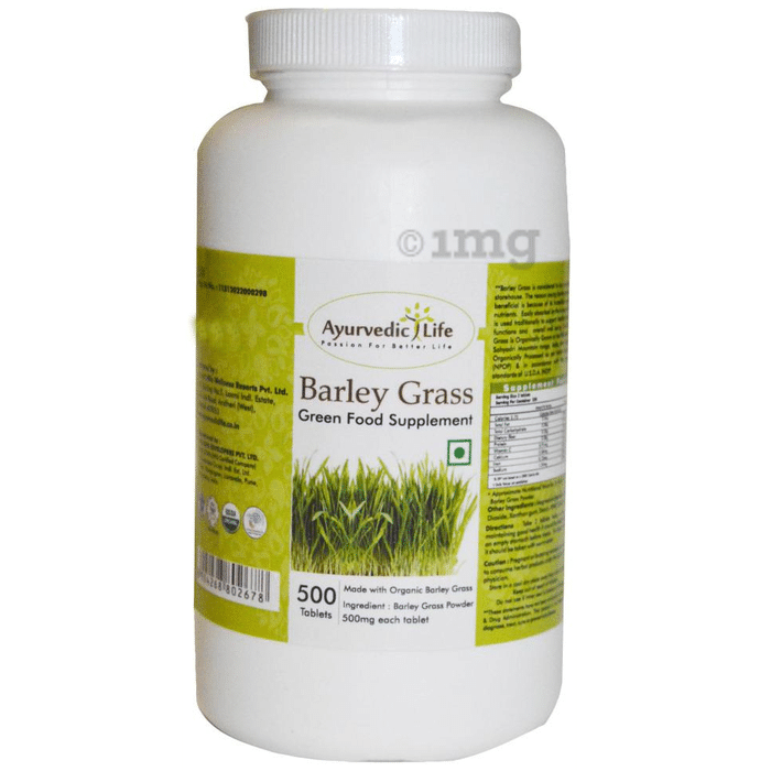 Ayurvedic Life Barley Grass 500mg Tablet