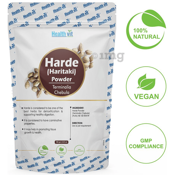 HealthVit Natural Harde (Haritaki) Terminalin Chebula Powder
