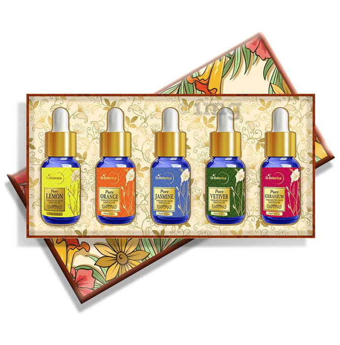 St.Botanica Essential Oils Kit 15ml Each Pure Lemon Orange