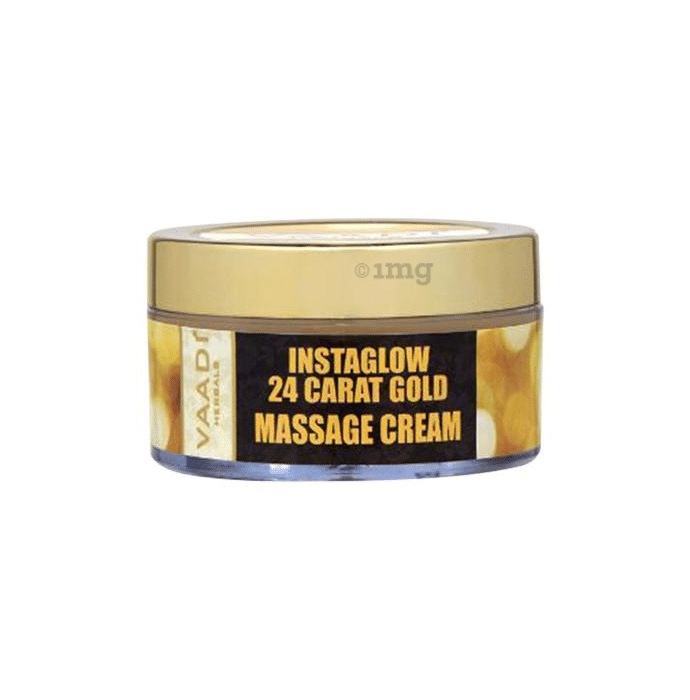 Vaadi Herbals 24 Carat Gold Massage Cream - Kokum Butter & Wheatgerm Oil