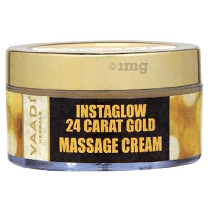 Vaadi Herbals 24 Carat Gold Massage Cream - Kokum Butter & Wheatgerm Oil