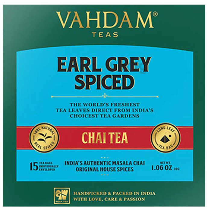 Vahdam Teas Masala Chai Tea (2gm Each) Earl Grey Spiced