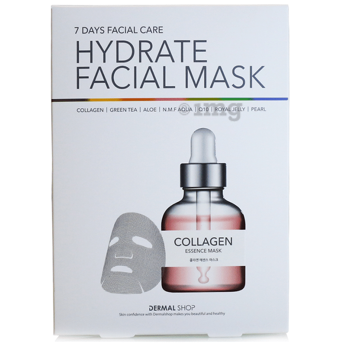 Dermal Shop Complete Skin Treatment Hydrate Facial Mask for 7 Days Care