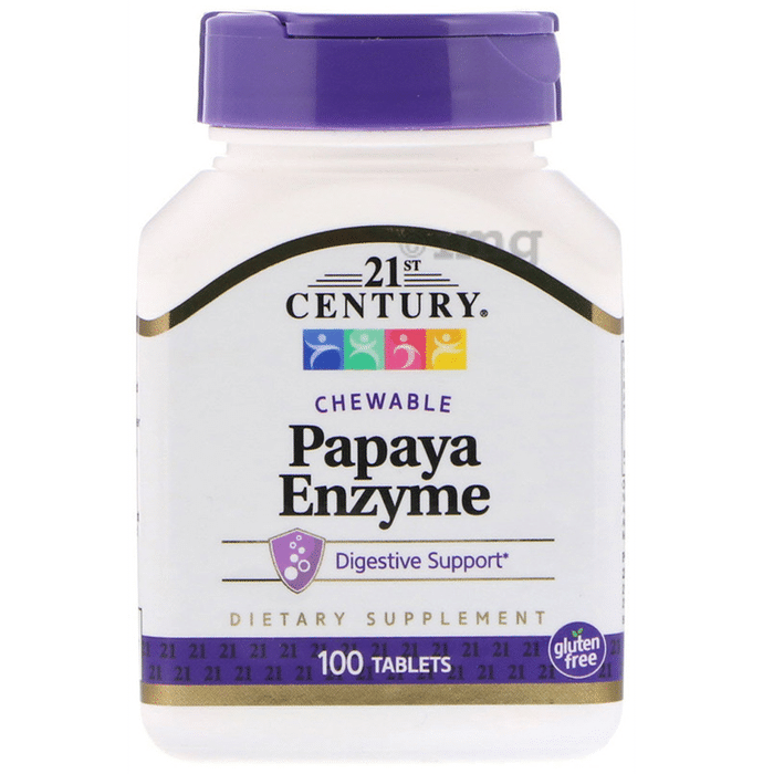 21st Century Papaya Enzyme Chewable Tablet