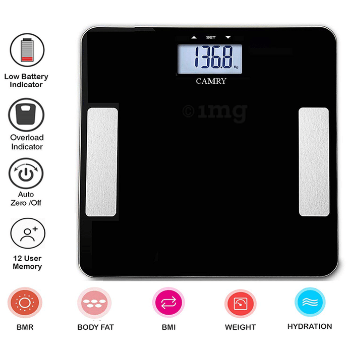 MCP Thick Tempered Glass Electronic Digital Personal Bathroom Health Body Fat/Hydration Monitor Weighing Scale