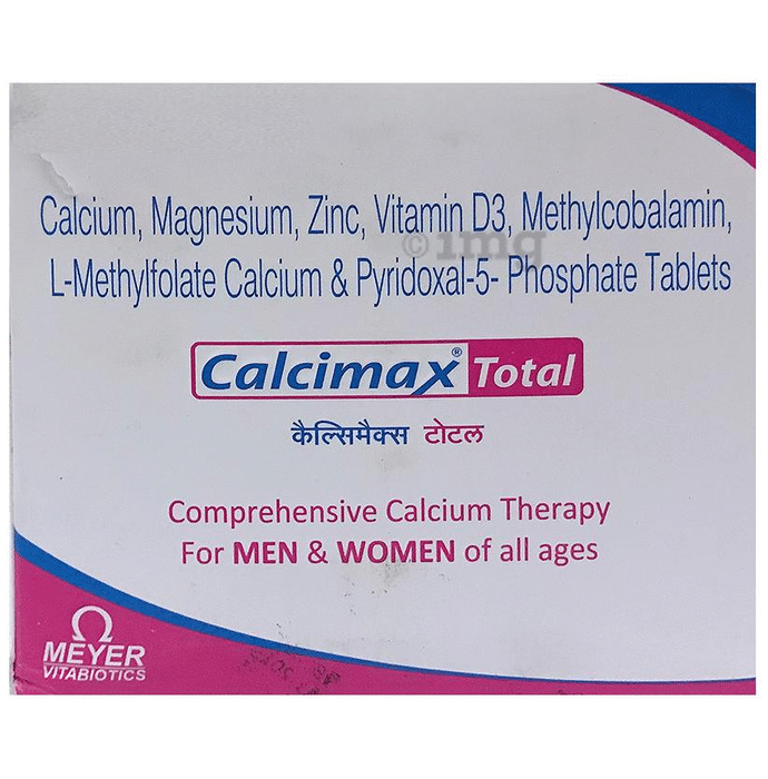 Calcimax Total Tablet for Comprehensive Calcium Therapy | For Men & Women of All Ages