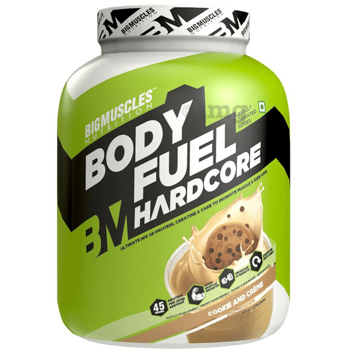 Big  Muscles Body-Fuel Hardcore Cookies & Cream Powder