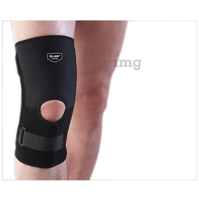 Dr MED Multipurpose Knee Support with lateral Straps DR-K032 XL Black