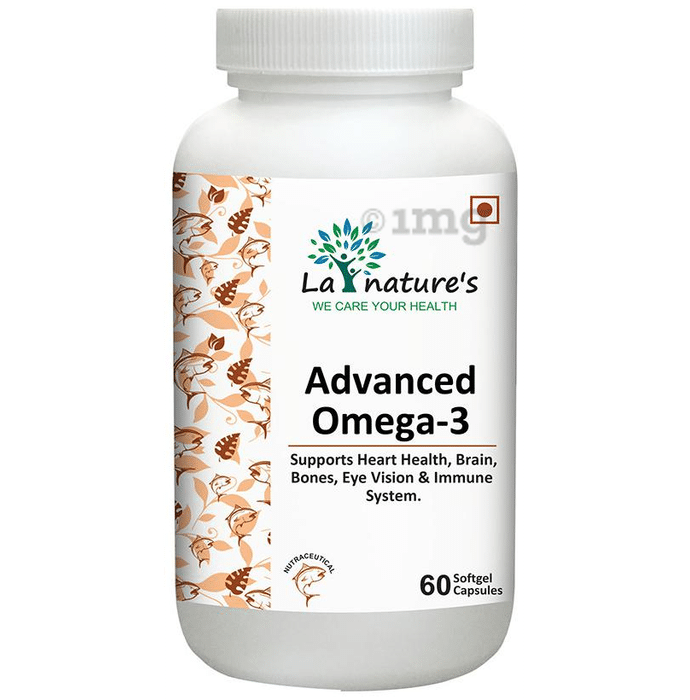 La Nature's Advanced Omega 3 1100mg Softgel Capsules