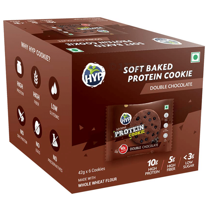 HYP Double Chocolate Soft Baked Protein Cookie (42gm Each)